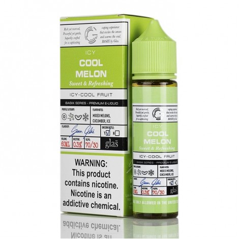 BASIX SERIES - ICY COOL MELON BY GLAS E-LIQUID - 60ML